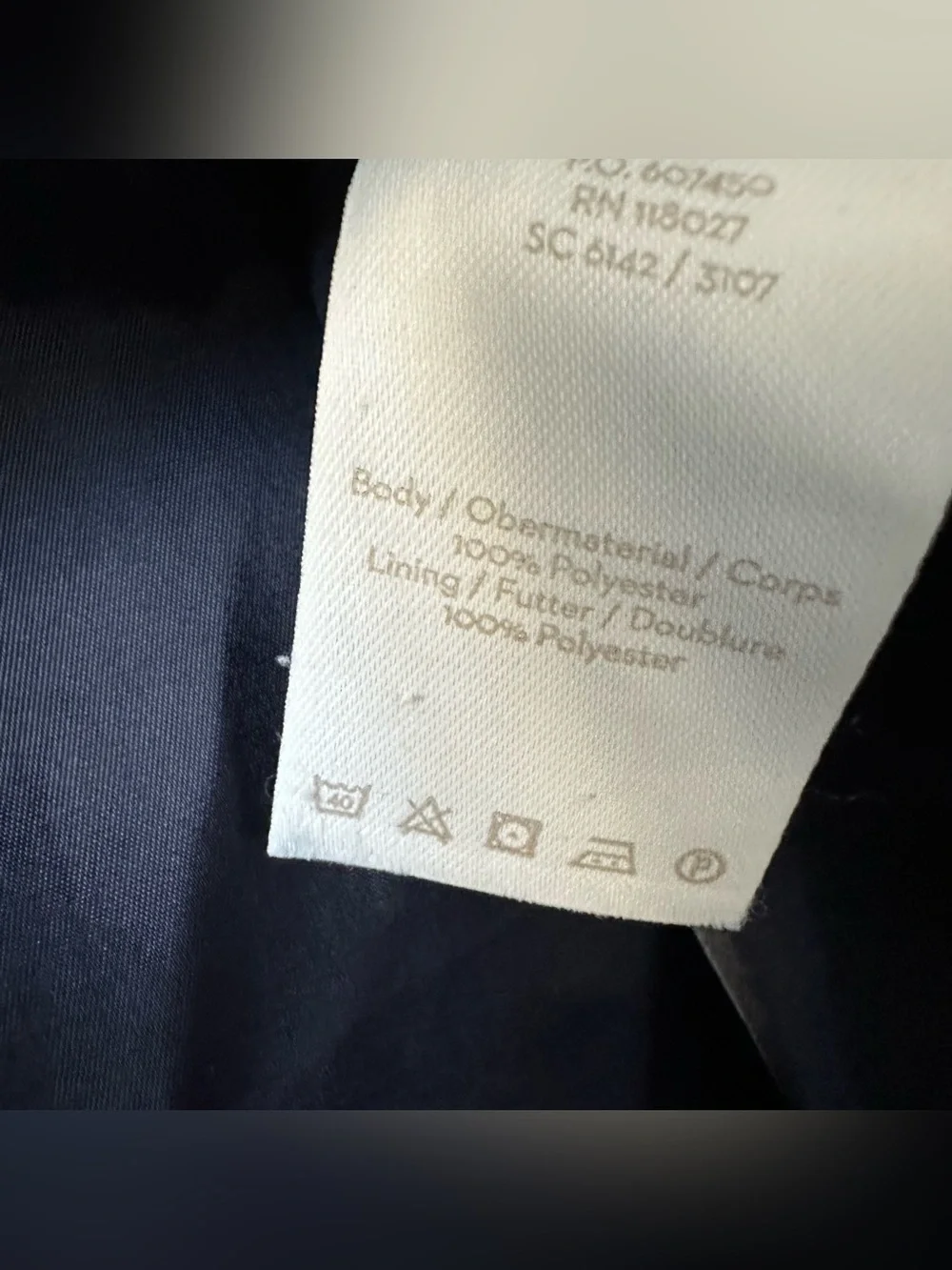 Boden Navy Faux Wrap Ruffle Hem Pencil Skirt Size 4